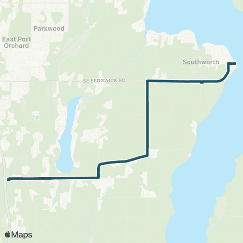 Kitsap Transit Mullenix map