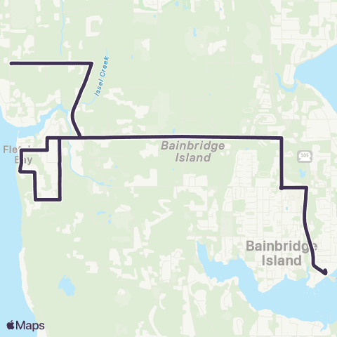 Kitsap Transit Fletcher Bay map