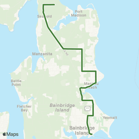 Kitsap Transit Agate Point map