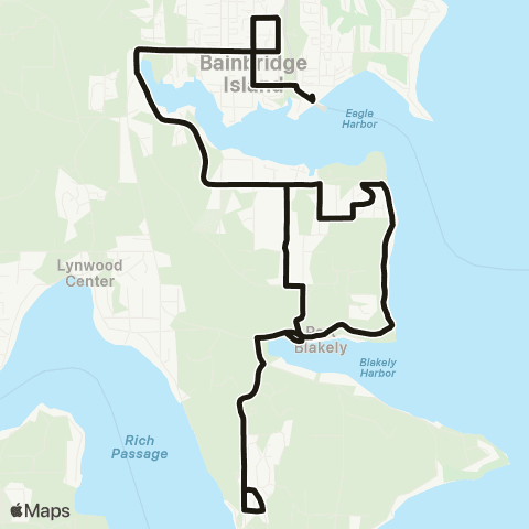 Kitsap Transit Bill Point map