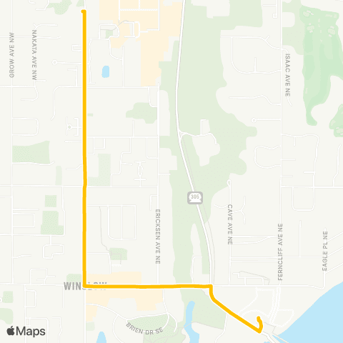 Kitsap Transit BI Downtown map