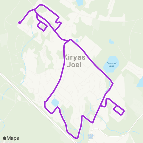 Transit Orange - Kiryas Joel A map