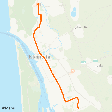Klaipėdos keleivinis transportas Jūrininkų St. - Taikos Pr. - Ligoninės map