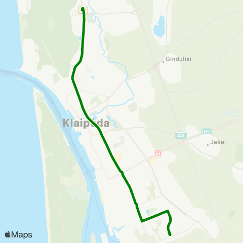 Klaipėdos keleivinis transportas Ligoninės - Jūrininkų St. map