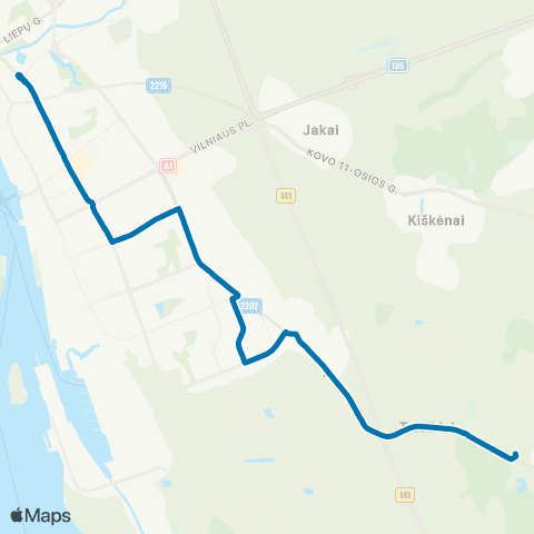 Klaipėdos keleivinis transportas Turgus - Lėbartai map