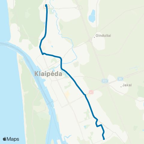 Klaipėdos keleivinis transportas Mogiliovo G. - Ligoninės map