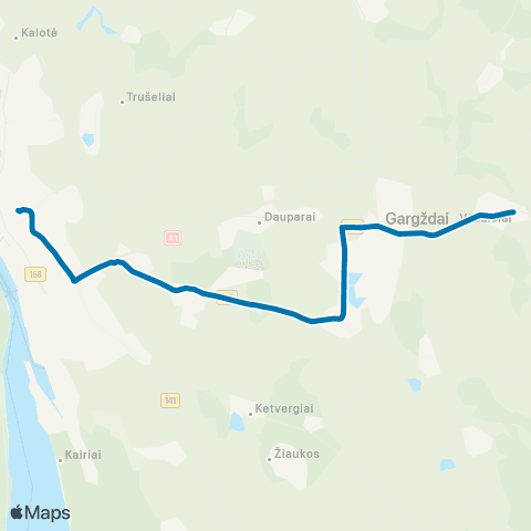 Klaipėdos keleivinis transportas Vėžaičiai - Klaipėda map