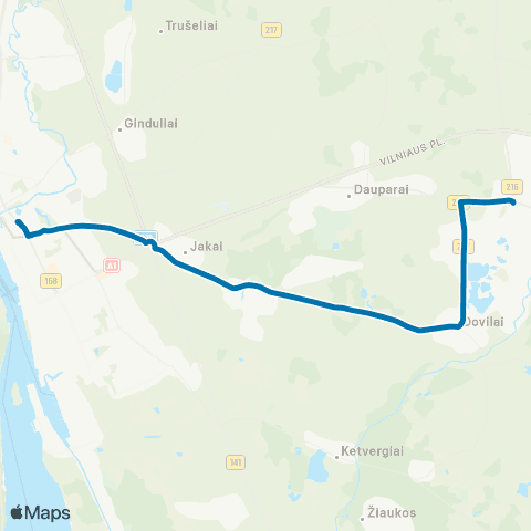 Klaipėdos keleivinis transportas Gargždai - Dovilai - Klaipėda map