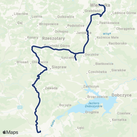 Koleje Małopolskie  map