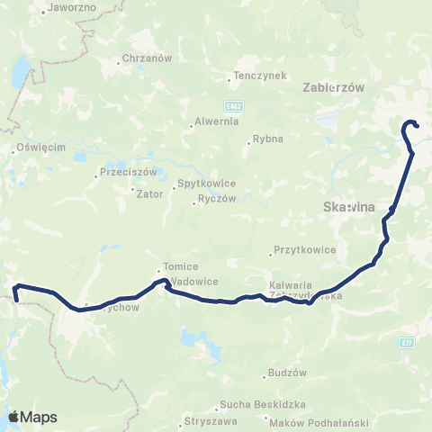 Koleje Małopolskie  map