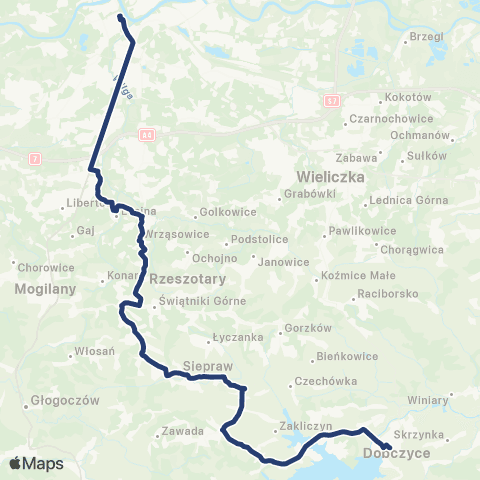 Koleje Małopolskie  map