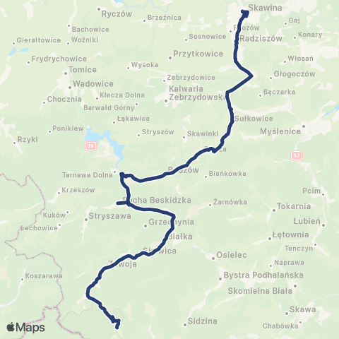 Koleje Małopolskie  map