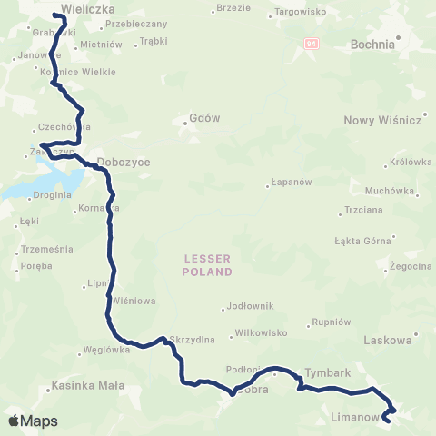 Koleje Małopolskie  map