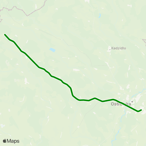 Koleje Mazowieckie Ostrołęka — Chorzele map