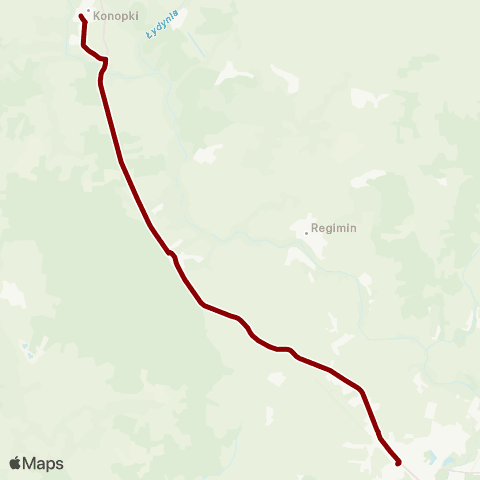 Koleje Mazowieckie Warszawa — Działdowo (Zastępcza Komunikacja Autobusowa) map