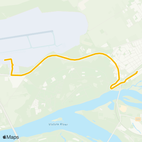 Koleje Mazowieckie Stacja Modlin — Lotnisko Modlin map