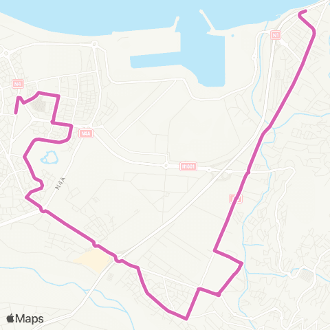 Kar'Ouest Mairie de La Possession - Pôle d'échange du Port (Par Moulin Joli) map