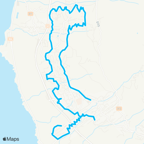 Kar'Ouest Mairie du Piton - Grand Fond - Ch. Thenor - Zac Portail - Bois-de-Nèfles map