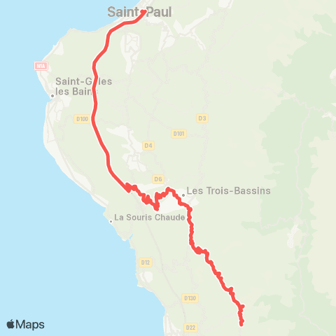 Kar'Ouest Cap La Chaloupe - Gde Ravine - Mairie de Trois-Bassins map