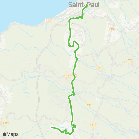 Kar'Ouest Gare rout. de St-Paul - La Saline (Prisami) - Fond de puits map