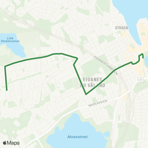 Kolumbus Busslinje i Rogaland map