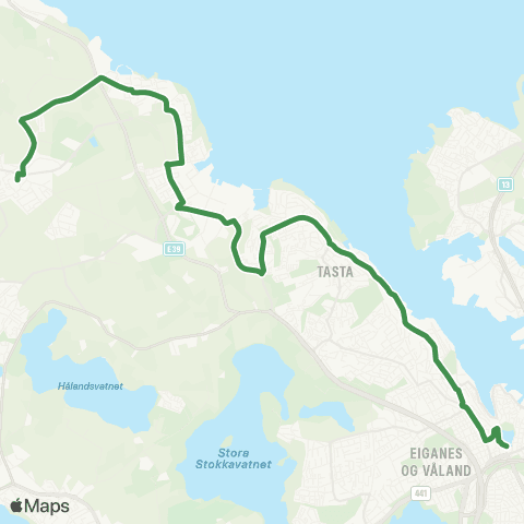 Kolumbus Busslinje i Rogaland map