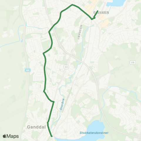 Kolumbus Busslinje i Rogaland map