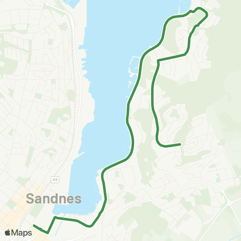 Kolumbus Busslinje i Rogaland map