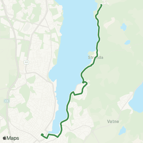 Kolumbus Busslinje i Rogaland map