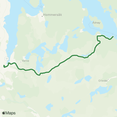 Kolumbus Busslinje i Rogaland map