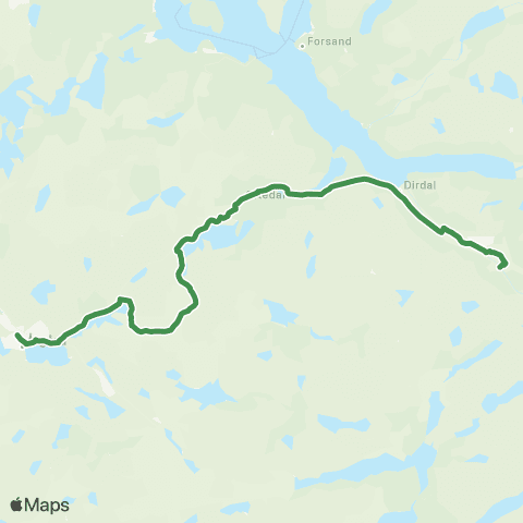 Kolumbus Busslinje i Rogaland map