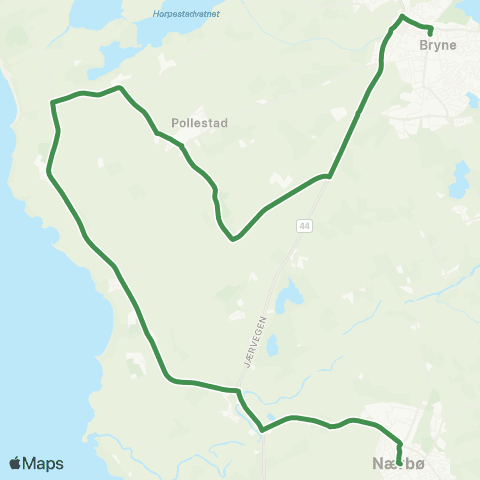 Kolumbus Busslinje i Rogaland map