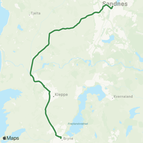 Kolumbus Busslinje i Rogaland map