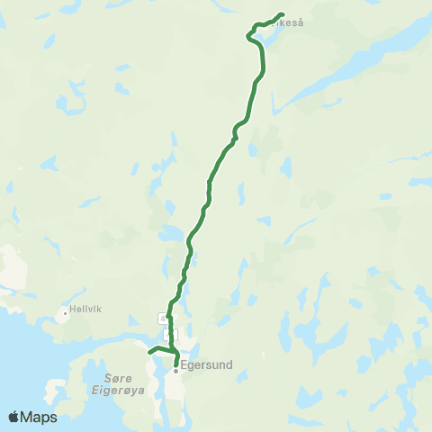Kolumbus Busslinje i Rogaland map