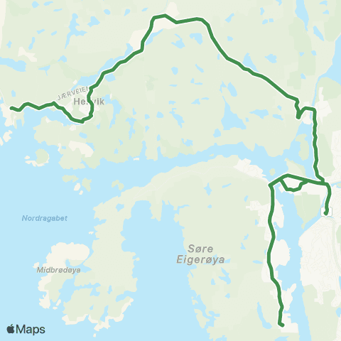 Kolumbus Busslinje i Rogaland map