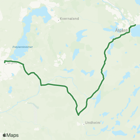 Kolumbus Busslinje i Rogaland map