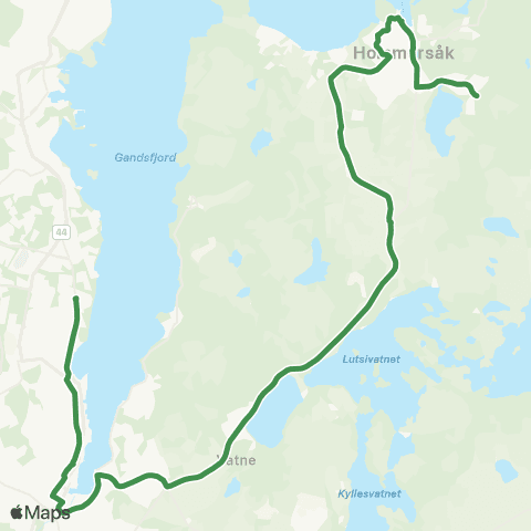 Kolumbus Busslinje i Rogaland map