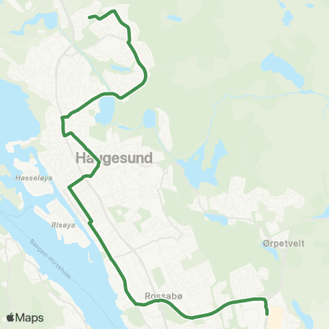 Kolumbus Busslinje i Rogaland map