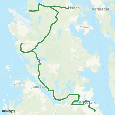Kolumbus Busslinje i Rogaland map