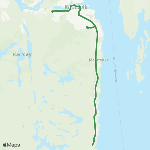 Kolumbus Busslinje i Rogaland map