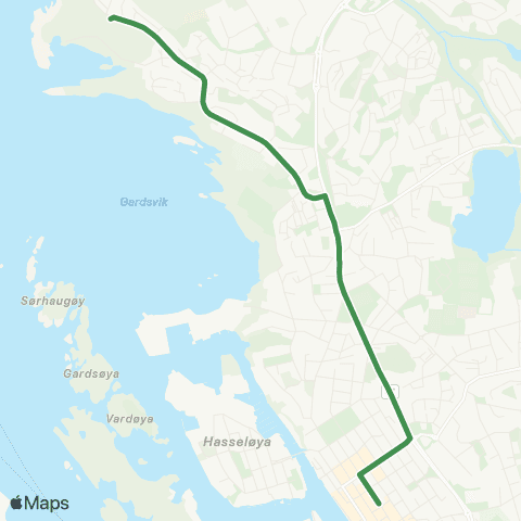 Kolumbus Busslinje i Rogaland map