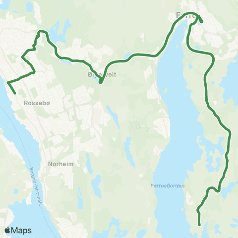 Kolumbus Busslinje i Rogaland map