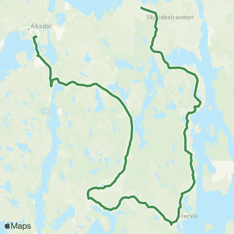 Kolumbus Busslinje i Rogaland map