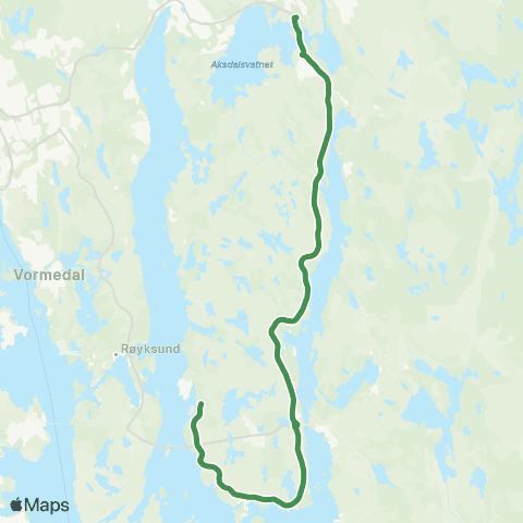 Kolumbus Busslinje i Rogaland map