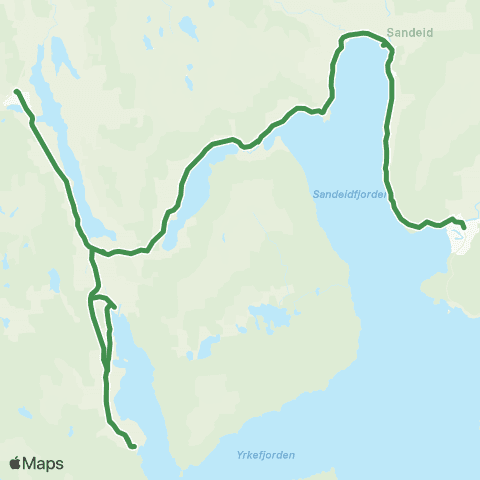 Kolumbus Busslinje i Rogaland map