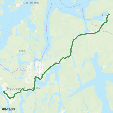 Kolumbus Busslinje i Rogaland map