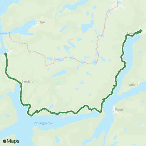 Kolumbus Busslinje i Rogaland map