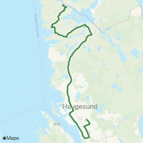 Kolumbus Busslinje i Rogaland map