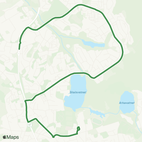 Kolumbus Busslinje i Rogaland map