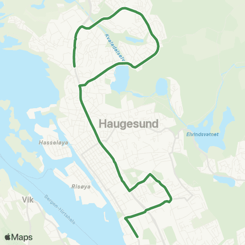 Kolumbus Busslinje i Rogaland map